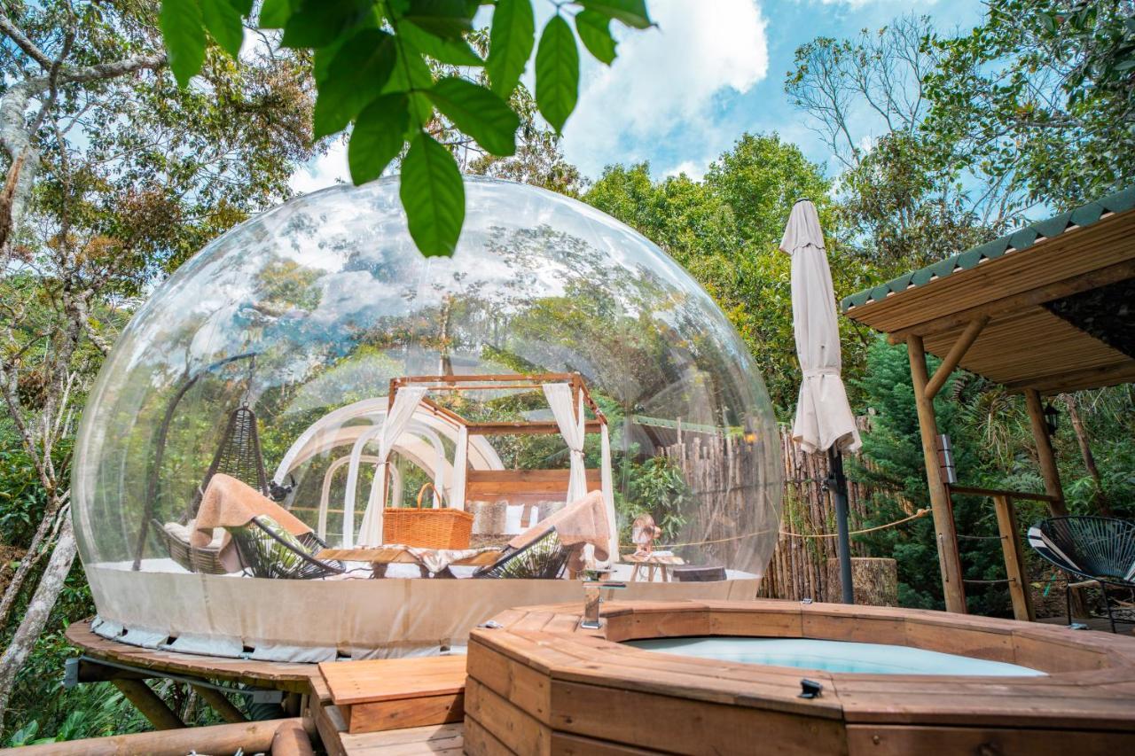 Bubblesky Glamping Guatape Guatapé Exterior foto